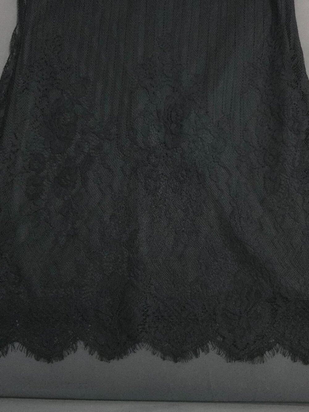 Black Lace Trim Mini Dress Size Small – Racerback Style - Picture 4 of 6